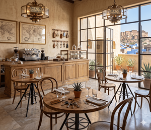 New Design Modern <b>Round</b> Wood Dining <b>Table</b> Metal Legs for Dining <b>Table</b> Bistro Café 4 Seater Restaurant Furniture Office Furniture - Product Image 1