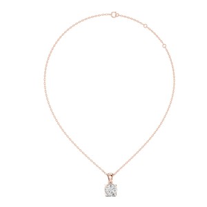 Collar con Colgante de Diamante Cultivado en Laboratorio EtherStar Jewels, 1-3 CT, Cuatro Puntas, Oro 18K/14K/10K, Plata 925, para Mujer, Certificado IGI - Product Image 6