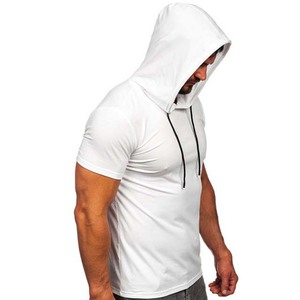 High Quality Summer <b>Hoodies</b> Oversized Puff <b>Sleeve</b> Custom Cotton Blended Breathable Hooded Hoodie For Men - Product Image 4