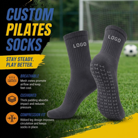 Chaussettes de football personnalisées à forte valeur ajoutée Chaussettes à prise en main d'usine Chaussettes antidérapantes