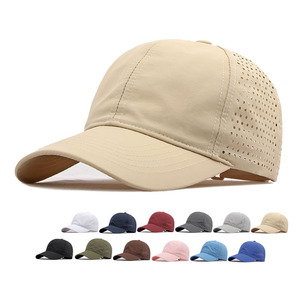 Custom Embroidery Logo Quick Dry Sports <b>Caps</b> Wholesale High Quality Soft Top Laser Cut Solid <b>Plain</b> Golf Hat <b>Baseball</b> <b>Cap</b> 2026 - Product Image 1