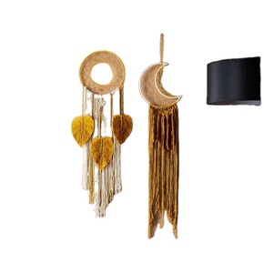 Lune et soleil macramé tenture murale attrape-rêves personnalisé pour tenture murale décoration intérieure - Product Image 1