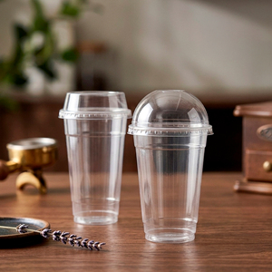 แก้วพลาสติกใสแบบใช้แล้วทิ้ง QUANG QUAN รีไซเคิลได้ ผนังเดี่ยว PP ขนาด 16/22/24 ออนซ์ พร้อมฝา 95 มม. สำหรับกาแฟ ชา และเครื่องดื่ม - Product Image 1