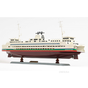 Modelo de Barco de Madera Hecho a Mano del Ferry de Washington, Maqueta de Ferry de Pasajeros, Adorno Náutico, 63.5Lx12.7Wx27.94H cm - Product Image 2