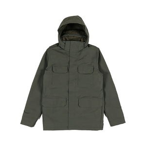Veste parka en polyester sur mesure de qualité supérieure pour homme, vêtements d'hiver, confortable, élégante, à capuche, avec plusieurs poches - Product Image 1