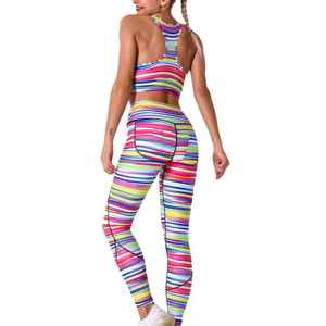 Premium Quality Women Sublimation Print Yoga Set Fashionable And Unique Style Wholesale Price For Women Yoga Set - Product Image 2