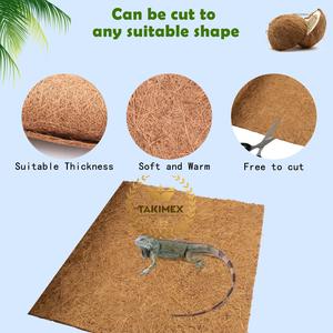 Estera de fibra de cáscara de coco para reptiles, ropa de cama de fibra de coco transpirable y lavable para mascotas, cuidado de reptiles hecho en Vietnam - Product Image 3