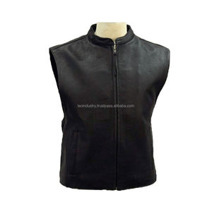Gilet en cuir de bonne qualité, 100% fabriqué en cuir, mode, prix raisonnable, vêtements pour hommes - Product Image 5