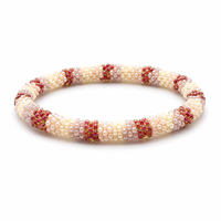Bracelets en perles de verre tchèques et crochet faits main du Népal pour femmes, multicolores, bijoux tendance pour anniversaire, vente en gros