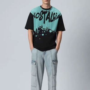 T-shirts graphiques personnalisés en promotion – Impression sérigraphique, effet vieilli, délavé à l'acide – T-shirts oversize pour hommes - Product Image 3