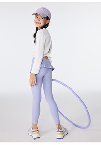 Leggings Deportivos Elásticos para Niñas al por Mayor – Pantalones de Yoga con Logotipo Personalizado, Pantalones Estilo Shark para Ballet, Danza y Entrenamiento - Product Image 6