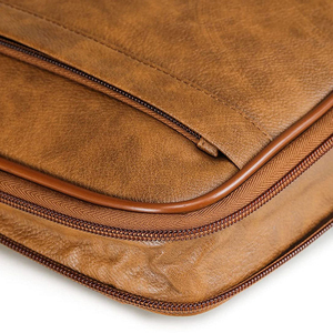 Service OEM ODM, sacs pour ordinateur portable en cuir véritable, simples, décontractés, écologiques, prix de gros, design personnalisé, fermeture à poignée, sac pour ordinateur portable - Product Image 6