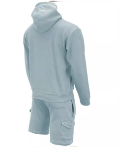 ชุดเซ็ตแทรคสูทลำลองสำหรับผู้ชาย ชุดกีฬา กางเกงขาสั้นคาร์โก้ - Product Image 5