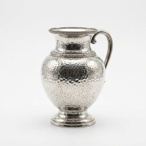 Handmade Brass & Stainless Steel Flower <b>Vase</b> (28cm) for Home Decor Hotels Weddings-<b>Unique</b> Hammered Design - Product Image 1
