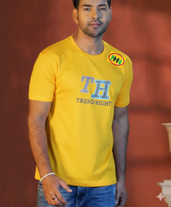 T-shirt pour homme de haute qualité, 100% coton tricoté premium, manches courtes, couleur unie, imprimé en sérigraphie, anti-boulochage, respirant - Product Image 4