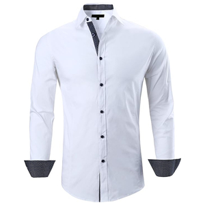 Camisas Casuales para Hombre - Camisas Casuales para Hombre con Diseño de Cuello Camisero, Estilo Único, Tela de Franela Lisa Teñida, Excelente Relación Calidad-Precio - Product Image 1