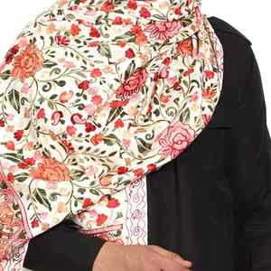 Luxury Handcrafted Printed <b>Pashmina</b> <b>Shawl</b> Soft Warm Breathable Solid Traditional Winter Wrap Men's - Product Image 4