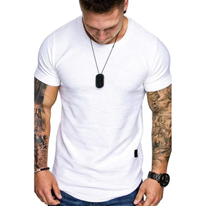 Camiseta de Cuello Redondo para Hombre, Estilo Urbano, 100% Algodón, Antiarrugas, Secado Rápido, Ecológica, Cómoda para Uso Diario, Informal y Relajada - Product Image 1
