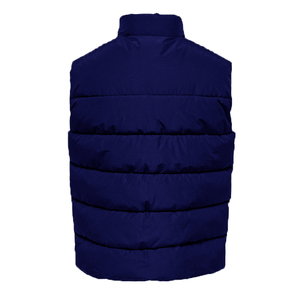 เสื้อกั๊กขนสัตว์คลาสสิกสำหรับผู้ชาย เสื้อแจ็คเก็ตบุใยฝ้ายกันน้ำ ระบายอากาศได้ดี  ผ้าโพลีเอสเตอร์  ปกคอพับได้ มีกระเป๋า - Product Image 6