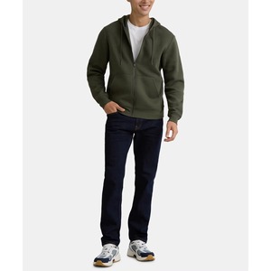 Sudadera con capucha para hombre de algodón polar de 500 GSM con cremallera, estilo urbano, holgada, para entrenamiento, corte ajustado, con diseño de araña - Product Image 2