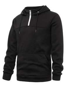 เสื้อฮู้ดซิปครึ่งตัวผู้ชาย สวมใส่สบาย แฟชั่นลำลอง สไตล์อเมริกัน - Product Image 2