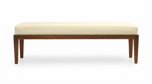 Modern Durable Wooden <b>Bed</b> <b>End</b> Bench Upholstered Entry Stool Sofa Ottoman with Removable Cover for Bedroom Hotel Hall - Product Image 3