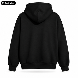 เสื้อฮู้ดผู้ชายสไตล์สตรีทแวร์สำหรับฤดูหนาว ผ้าทวิลล์สปอร์ต คอตตอน 350 กรัม ผลิตจากผ้าฟลีซคุณภาพสูง นุ่มสบาย ทนทาน แห้งเร็ว - Product Image 2