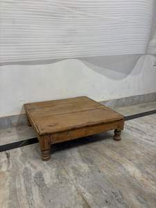 โต๊ะไม้ทำมือสไตล์ราชสถานอินเดียแบบดั้งเดิม  พร้อมเก้าอี้เด็กสำหรับตกแต่งบ้าน - Product Image 2