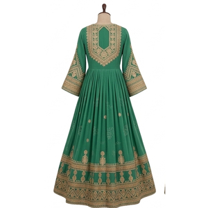Vestido Afgano Étnico Multicolor, Hecho a Mano por Mujeres Kuchi, Bordado Tradicional, Talla Larga, Cultura Pashtun - Product Image 2