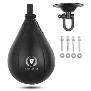 Ballon de vitesse de boxe professionnel en cuir, hauteur réglable, design personnalisable pour l'entraînement, la pratique du punching et l'exercice quotidien en salle de sport - Product Image 1