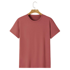 T-shirt en coton 100% de haute qualité 180g, impression de logo personnalisée, uni, unisexe, homme femme, t-shirt lourd vierge, vente en gros - Product Image 4