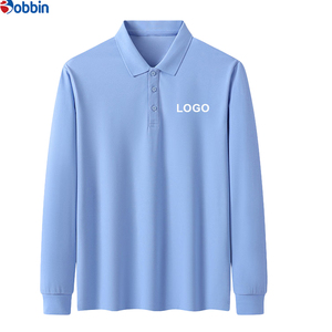 Camisa de Manga Larga con Solapa, Casual, Unisex, Transpirable, de Poliéster y Algodón, con Logotipo Bordado Personalizado, Ropa de Trabajo, Polo para Hombre - Product Image 4