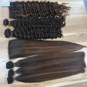Paquetes de cabello humano vietnamita virgen 5x5 con cierre a juego, cutícula alineada, venta al por mayor - Product Image 5