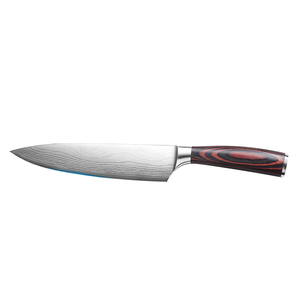 Cuchillo de Chef Personalizado Hecho a Mano de Acero Inoxidable 440C con Mango de Madera Forjado y Funda de Cuero para Picar, Rebanar y Uso Culinario - Product Image 2
