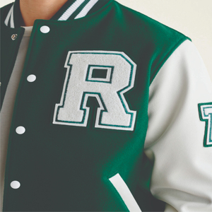 Custom Mens Green Varsity Jacket Letterman Baseball Wool Bomber Jackets Patch Embroidery Oversized Vintage College Fleece <b>Coats</b> - Product Image 5