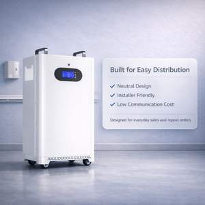 Batería de Respaldo para el Hogar LiFePO4 de 51.2V 300Ah 15kWh, Gabinete de Almacenamiento Vertical con Ruedas, CAN RS485 CE, 10 Años de Garantía - Product Image 1