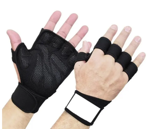Gym Training <b>Gloves</b> for Weight Lifting, <b>Gloves</b> with Full Palm Protection <b>Glove</b> for Men & Women, Powerlifting, Pull Ups, Cycling - Product Image 2