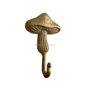 Vente chaude Champignon Crochet Mural En Laiton Massif À La Main D'une Seule Pièce Crochets Muraux Porte-Clés Crochets Décoratifs En Laiton - Product Image 1