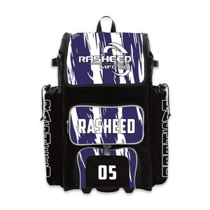 Custom Made Sports Rolling <b>Wheeled</b> Handle Baseball Softball Bag Hybrid Rolling Bat Bag <b>Wheeled</b> <b>Backpack</b> High Quality Baseball - Product Image 5