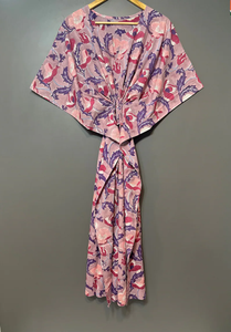 Vestido Kaftán sin Mangas de Algodón con Estampado Tropical, Informal, de Verano, para Mujer, Ropa de Playa, Ropa de Estar por Casa, Naaz Textile - Product Image 2