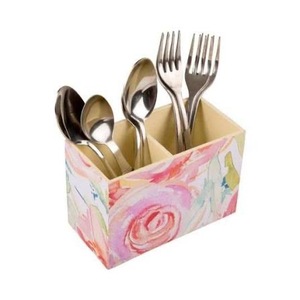 Reposacucharas de MDF esmaltado hecho a mano de ILAHI, decoración de cocina, apto para lavavajillas, solo lavar a mano, no apto para microondas/horno, Stock Uttar - Product Image 5