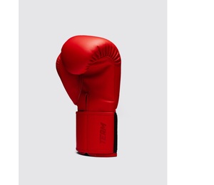 Professional Fly Superloop Pro X2 Red Boxing <b>Gloves</b> Real Cowhide Leather Training Adjustable Wrist Strap Stretch Hook Loop - Product Image 3