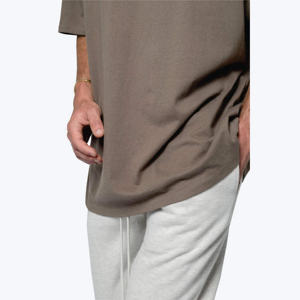 T-shirt en tricot à col rond pour homme style hip-hop, 100% coton, design décontracté surdimensionné, impression numérique de haute qualité - Product Image 4