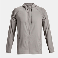 Veste coupe-vent à capuche personnalisée OEM 2026, haute qualité, imperméable, écologique, logo frontal, prix de gros