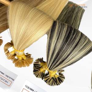 Taille personnalisée Extensions de cheveux à la kératine pré-collée Super épais cheveux Remy vietnamiens bruts 100 pièces/paquet pointe plate - Product Image 2
