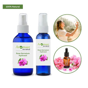 Agua Floral de Geranio Rosa Orgánica, Hidrosol de Geranio Rosa Destilado al Vapor Puro para el Cuidado de la Piel del Cuerpo y Rostro - Product Image 4