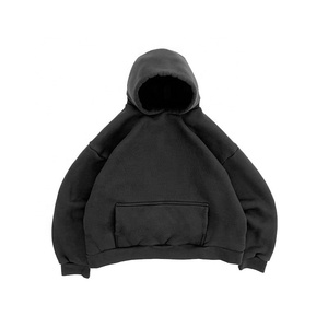 450GSM Boxy Heavyweight Drop Hombro Peso pesado Algodón Oversized Fleece Kanye West Sudadera con capucha - Product Image 1