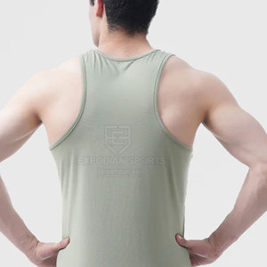 เสื้อกล้ามออกกำลังกายผู้ชายรุ่นใหม่ขายส่ง IM-00876 ระบายอากาศได้ดี คุณภาพสูง ผลิตจากผ้าฝ้าย 100% รับผลิตแบบ OEM - Product Image 6