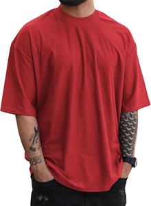 เสื้อยืดผู้ชายขายส่ง ผ้าฝ้าย พิมพ์ลาย เสื้อยืดผู้ชายเนื้อหนา สีพื้น ไซส์ใหญ่ สวมใส่สบาย เสื้อยืดผู้ชายสำหรับขาย รับผลิตแบบ OEM - Product Image 2