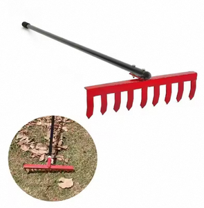 Rastrillo de jardín metálico de alta calidad con recubrimiento en polvo, rastrillo de jardín de acero con recubrimiento en polvo, rastrillo de jardín de acero al por mayor - Product Image 5
